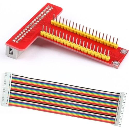 Raspberry Pi B+ T type GPIO Expansion Board + Raspberry Pi 40P Cable For Raspberry Pi 3 2 Model B B
