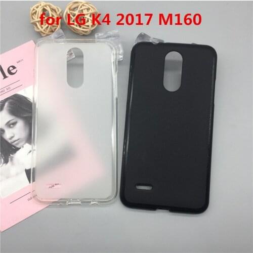 Luxury Case for LG K4 2017 Soft Silicon Phone Para for LG K4 2017 M160 TPU Fundas Protector Full Cover Shell Black Cases