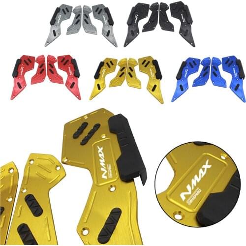 Semspeed For YAMAHA NMAX150 NMAX125 2020-2021 Newest 4PCS Footrest Pedal Foot-board Steps Foot Plate Fit N-MAX 125 150 2020 2021