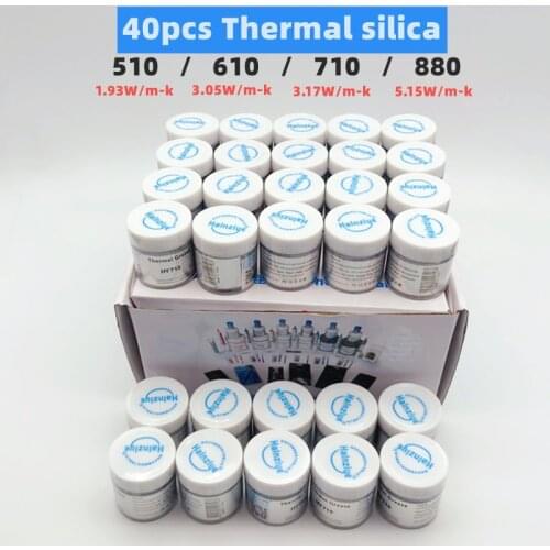 40PCS 10g Cool down Silicone Compound Thermal Paste Conductive Grease Heatsink For CPU GPU Chipset notebook Cooling with scraper
