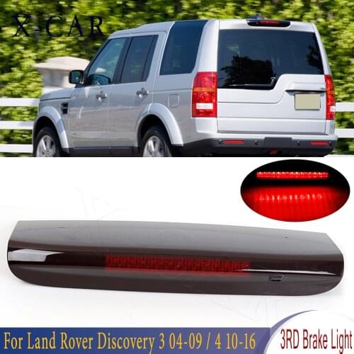 X-CAR Car Rear 3rd Stop Brake Light High Mounted Brake Lamp Car Styling For Land Rover Discovery 3/4 XFG000062 LR072856 LR029623