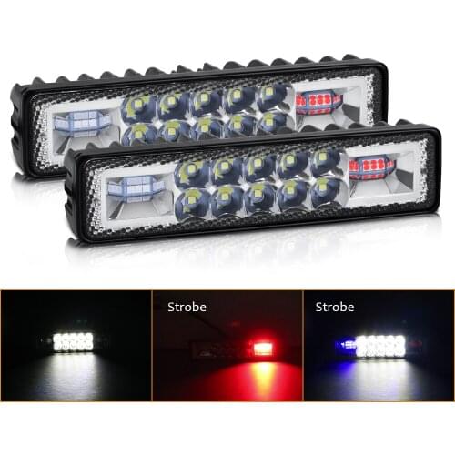 Car LED Work Lights Motorcycle Headlights Boat Light Bar Spot Working Lamp For Pickup Offroad SUV Strobe Warning Police Bulb 12V