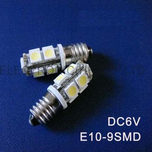 High quality DC6.3V E10,E10 Led Light,E10 Led,E10 Bulb 6V,E10 LED Lamp,E10 Light 6.3V,E10 Indicator Lamp,free shipping 100pc/lot