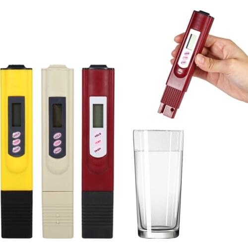 TDS Water Tester 0-9990 PPM LCD Digital Water Quality Testing Meter Water Purity Check Analysis Temp Measuring Tools