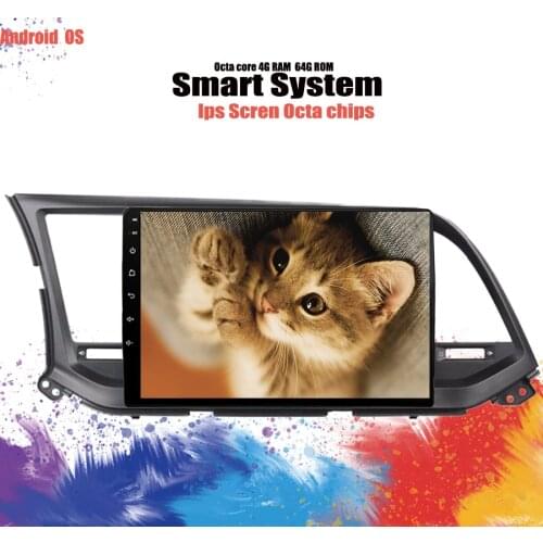Octa Core Android 10.0 Car DVD GPS Navigation Multimedia Player Stereo for HYUNDAI Elantra 2016 -2019 Radio Headunit Cassette