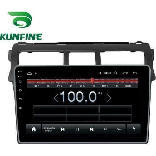 Octa Core Android 10.0 Car DVD GPS Navigation Player Deckless Car Stereo For Toyota vios YARiS 2007-2012 Radio Headunit