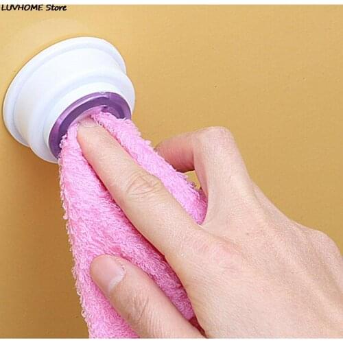 ZLinKJ 1PCS Wash cloth clip holder clip dishclout storage rack bath room storage hand towel rack Shelves