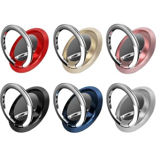 1PC Rotatable Mobile Phone Holder 360 Degree Rotatable Magnet Metal Finger Ring Smart Phone Holder For Magnetic Smart Phone Hold