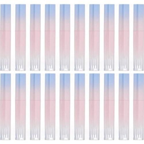 20Pcs Empty Lip Gloss Tube Refillable Plastic Lip Glaze Lipstick Sample Bottle for Travel Vials DIY Cosmetic Container