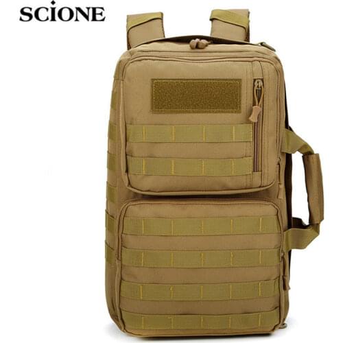 35L Portable oulder Cross-body Tactical Backpack Men Women Outdoor Sports Travel Laptop Bag Molle Military Backpack X194A