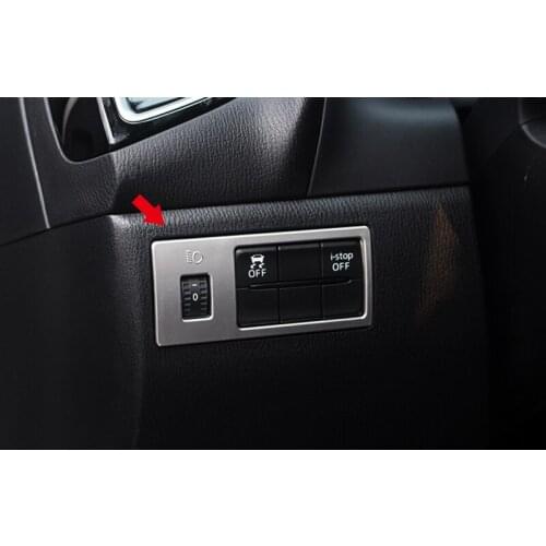 ABS Matte For Mazda CX-3 CX3 2016 2017 2018 Head Light Adjustment Decoration Frame Cover trim car styling accessories 1pcs