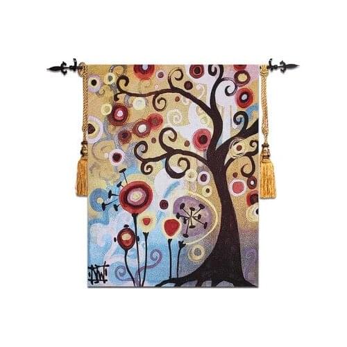 Free shipping 1pcs 110x140cm or 68*90cm Porch and corridor tree of life, Abstract tree in June wall hangings tapestry