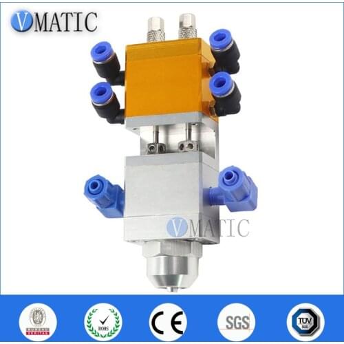 Free Shipping Dual Fluid Suction Lift Large Flow Double Acting Cylinder AB Glue Dispensing Valve