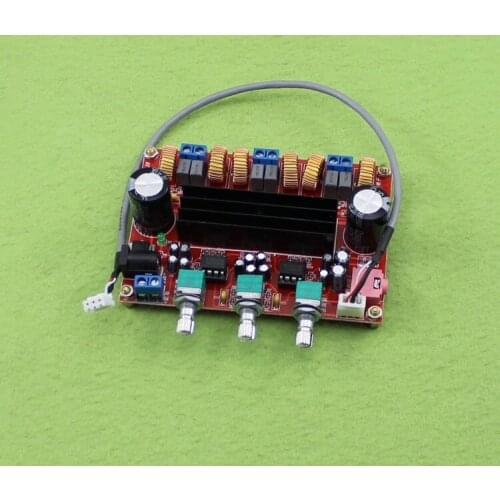 Free shipping DC12V-24V 2*50W+100W TPA3116D2 2.1 Channel digital Subwoofer Amplifier Board TPA3116D2