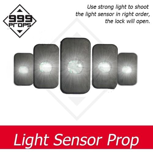 Light Sensor Prop Room Escape Equipment use strong light to shoot the sensor in order to open lock ER Mechanism