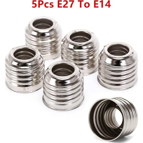 5pcs E27 To E14 Lamp Holder Converter Socket Light Bulb Lamp Holder Adapter Plug Extender Led Light 250V