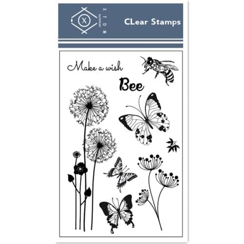 Hot selling Dandelion alphabet transparent clear stamp / silicone seal roller stamp DIY scrapbook album / card production