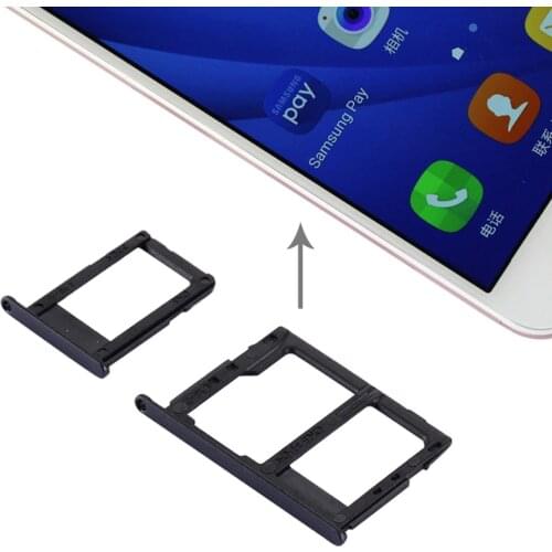 IPartsBuy New SIM Card Tray + Micro SD & SIM Card Tray for Galaxy J5 Prime / G570 & J7 Prime / G610