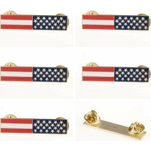 US Metal US Flag Uniform Pin Badge Brooch Military 5PCS/LOT armyshop2008