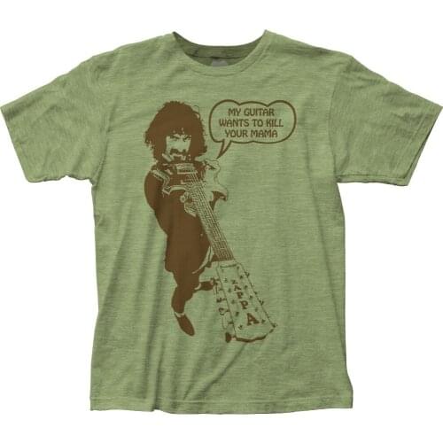 Official / Authentic Frank Zappa My Guitar Wants to Kill Your Mama Soft T-shirt Retro 100% Cotton Print Shirt Tee
