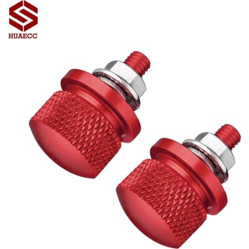 Pair 6MM Universal Motorcycle Side Mount License Plate Tail Brake Light Bracket 6mm bolts