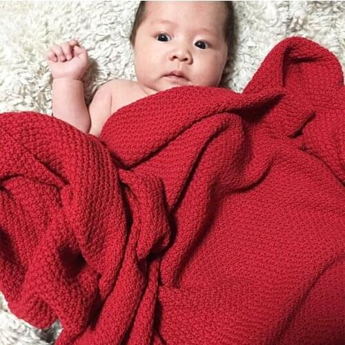 Newborn Swaddle Wrap Blankets Baby Blanket Super Soft Toddler Infant Bedding Quilt For Bed Sofa Basket Stroller Knitted Blankets