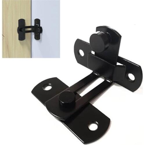 Stainless Steel Barn Door Sliding Door Buckle Lock American Right Angle Buckle Metal Hook Latch Lock Texture Country Decor