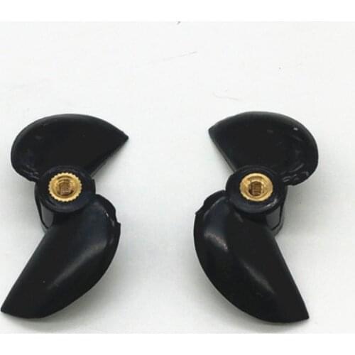 RC model ship 2 leaf copper core positive and negative paddle boat propeller 3mm screw shaft 36MM propeller