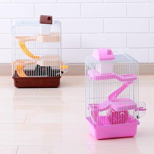 Luxury three layer hamster cage portable pet house small pets house chinchilla hamster house