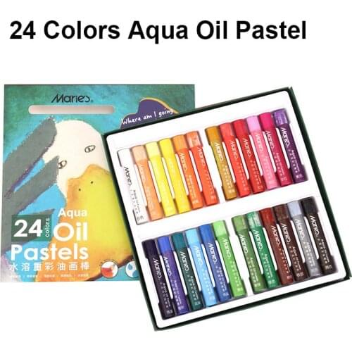 24 colours silky multicolor oil pastel, washable oil pastel crayon for kids