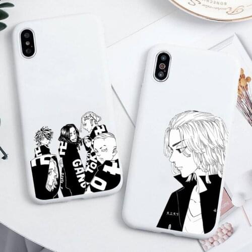Tokyo Revengers Phone Case For iphone 12 11 Pro Max Mini XS 8 7 6 6S Plus X SE 2020 XR Candy white Silicone cover