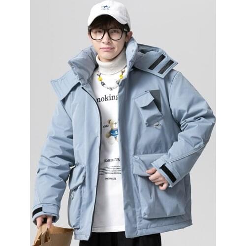 2020 Winter New Thick Warm Jacket Casual Trend Simple Plus Size Loose All-match Casual Fashion Men Down Jacket Free Shipping