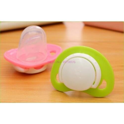 DHL 500pcs round head / flat head New Style Classic Big Size Silicone Adult Pacifier