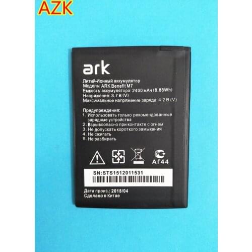 AZK New 3.7V 2400mAh Battery for ARK Benefit M7 Phone High Quality