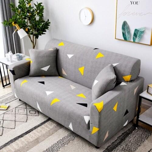 Geometric Sofa Cover For Living Room Stretch Elastic Sectional Sofa Cover Modern Armchair Couch Cover Sofa Chaise Cover Lounge