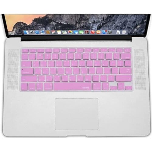 XSKN Korean Laptop Keyboard Skin Cover for Macbook Air Pro Retina 13 15 Pink Silicon Notebook Keyboard Stickers Protector