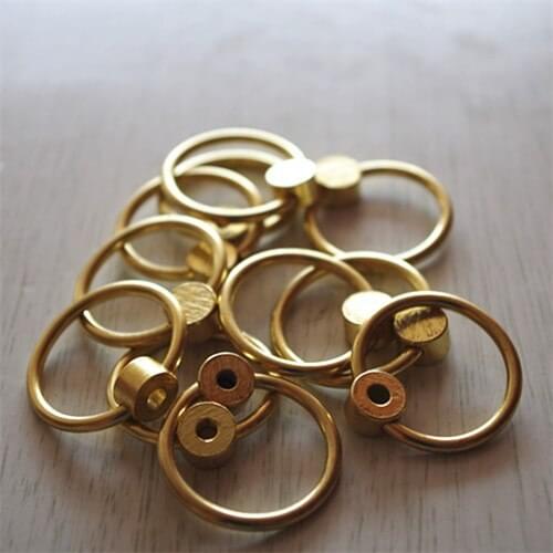 10pcs Iron Handles Cabinets Drawers Diameter