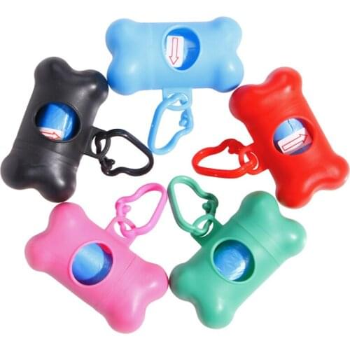 1Pc Practical Pet Dog Cat Poop Bag Dispenser Waste Garbage Holder Dispensers and Poop Bags Set Pets Dogs Trash Cleaning Supplies