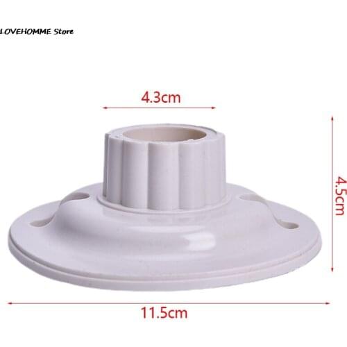 Good Quality E27 LED Light Bulb Holder Round Socket E27 Base Hanging Lamp Socket Screw Base