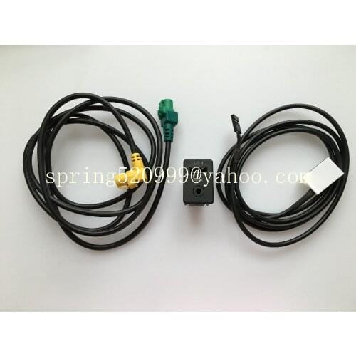 FREE SHIPPING 2 IN 1 USB AUX Switch CABLE for RCD510 RNS510 RNS315 RCD500 RNS300 RCD300 RCD200 GOLF MK6 JETTA MK5 Sagitar Vento
