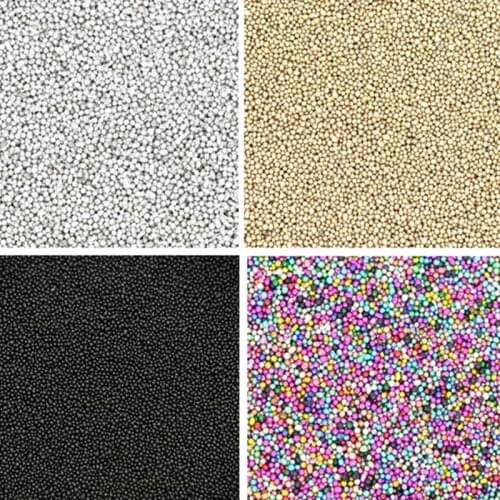 450g DIY Glass Seed Micro Beads Round Shape Charms 0.7mm Jewelry Making