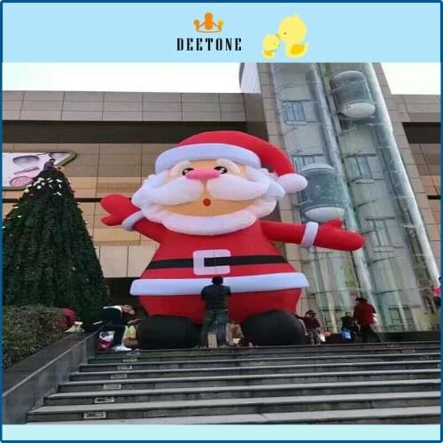 Cute giant oxford inflatable Santa Claus, Christmas Square Mall inflatable display decorative props