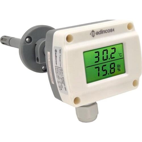 MTH500S: 0.3% HVAC Air Duct 0-5V/0-10VDC/RS485/4-20mA Digital Temperature and Humidity Sensor Transmitter with LCD Display