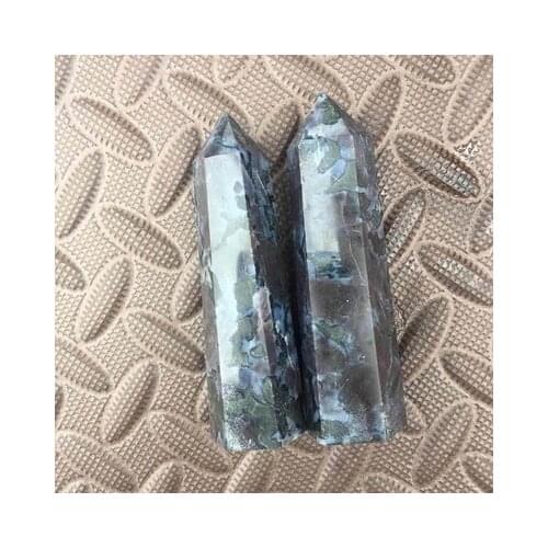 Natural quartz crystal black magic wand healing
