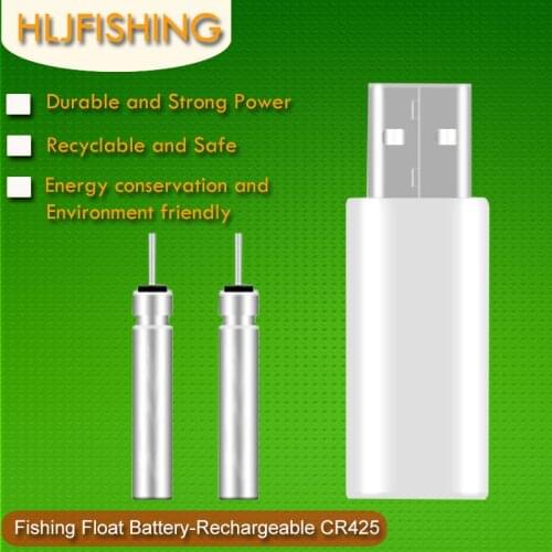 HLJFISHING Brand New Fishing Floats Rechargeable CR425 Battery LED Fishing Float Accessory Suit for Different Charger