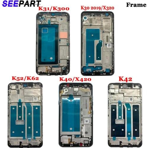 Front Frame For LG K30 K31 K40 K42 K52/K62 Middle Frame Bezel Mid Housing Faceplate Chassis For K30 K31 K40 K42 K52/K62 Front Fr