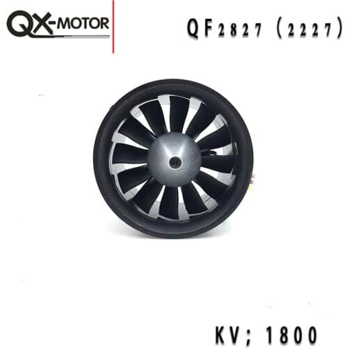 QX-Motor RC Plane Parts 70# EDF motor 2827 1800kv Lipo 6s power-saving version of the aircraft model fixed-wing 70mm ducted fan