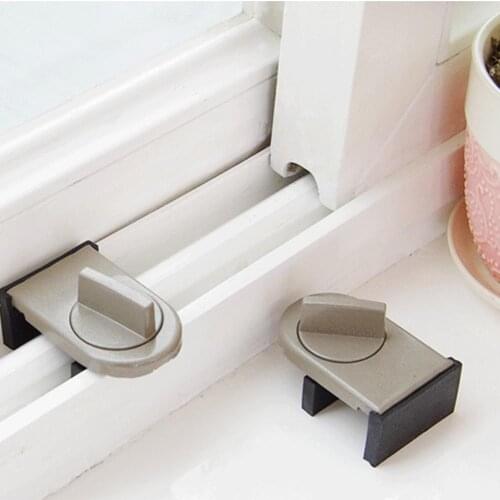 Sliding Sash Stopper Cabinet Locks Straps Doors Security Anti-theft lock Window Sliding Lock Baby Kids Child Safety Doors