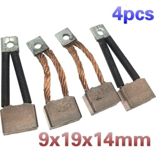 4pcs 9x19x14mm 212 high copper carbon brush for car starter motor