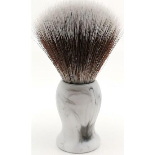 TEYO Synthetic Shaving Brush of Resin Handle Perfect for Wet Shave Soap Safety Double Edge Razor Beard Brush Tools